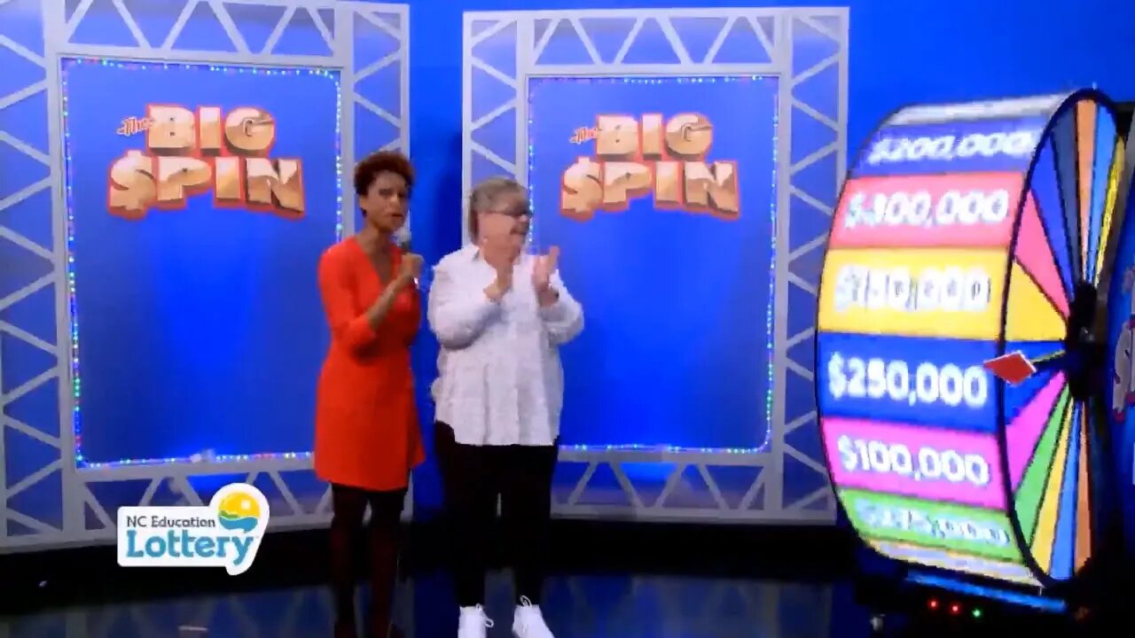 NC grandmother wins $350,000 in lottery's first Big Spin event