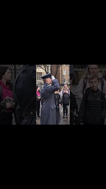 Royal Air force salutes guard #toweroflondon