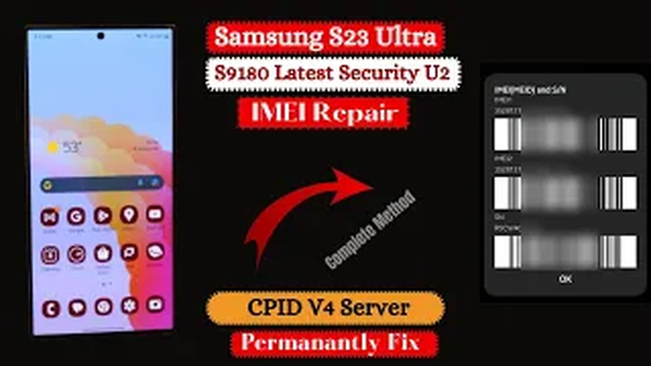 Samsung S23 Ultra IMEI Repair | CPID V4 Server | 2023