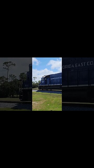 Florida East Coast Railway FEC-105 at Daytona Beach Golf Club Aug. 27 2023 #railfanrob #fec105