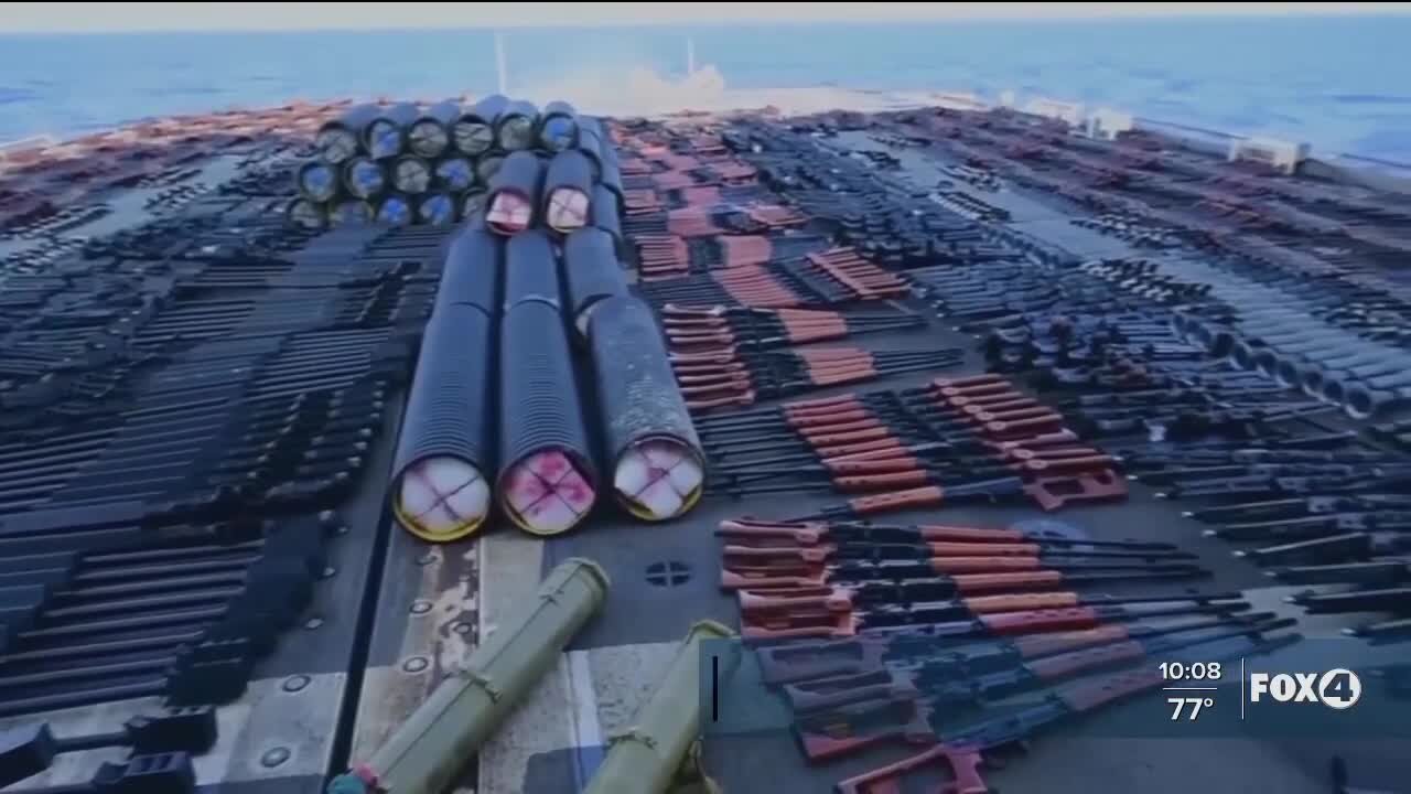 Navy makes weapons seizure