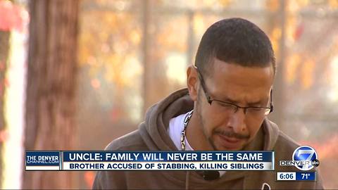 Uncle speaks out after Colorado Springs teen allegedly slays brother and sister in family home