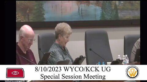 Commissioner Bynam Important clips from the WYCO KCK UG meeting of 8/10/2023 ￼ regarding your taxes