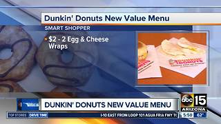 Dunkin Donuts rollout new value menu