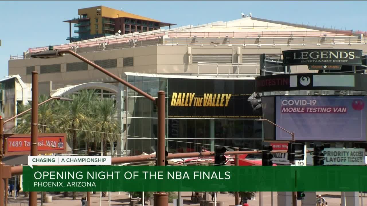 Opening night of the NBA Finals