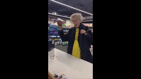 UK: Piers Corbyn Pays Cash At A Card Only Aldi.... Dares Staff To Call Police