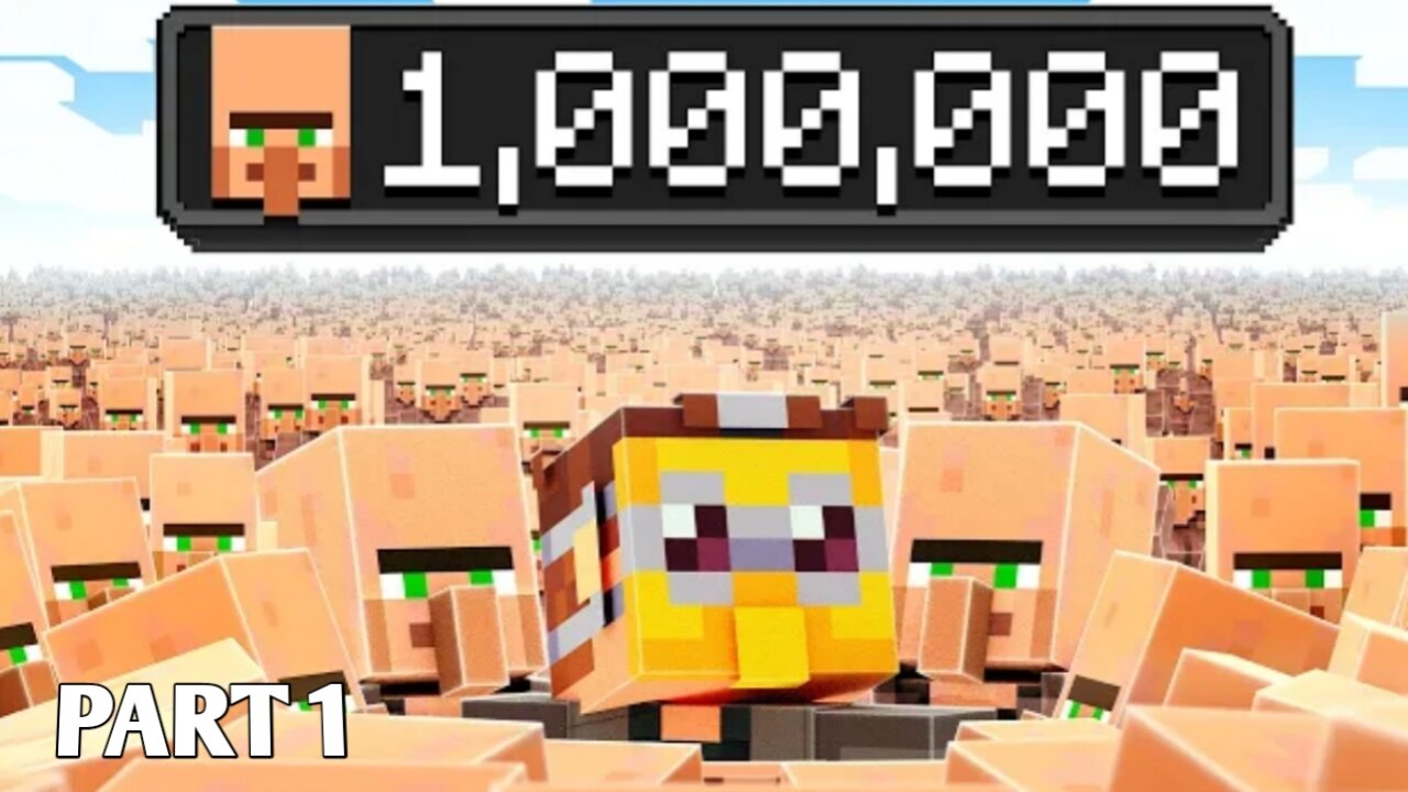 I SPAWN 1,000,000 Villager beat Minecraft