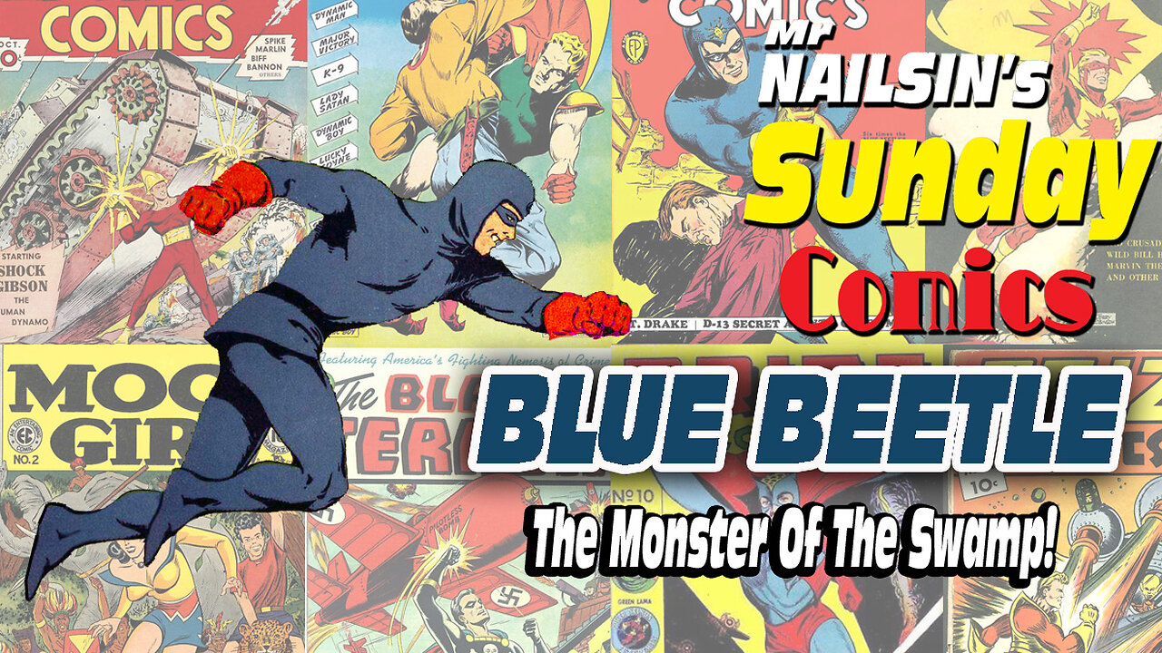 Blue Beetle Vs The Monster From The Swamp