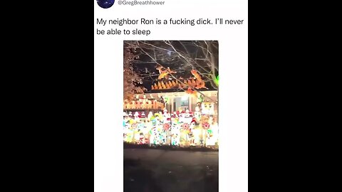 This man can't sleep due to what his neighbor did in his house.