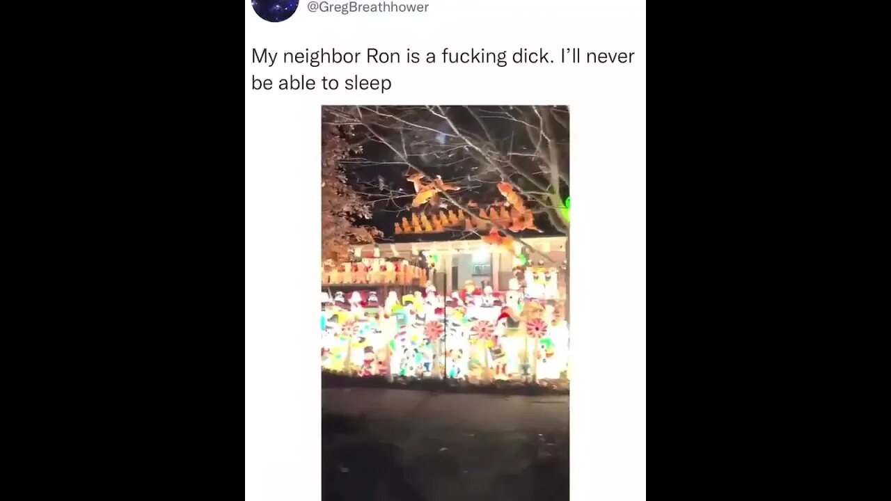 This man can't sleep due to what his neighbor did in his house.