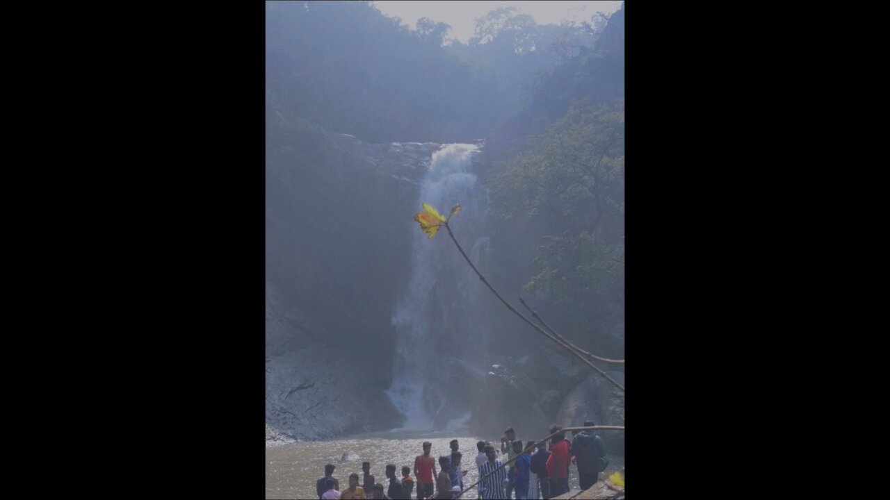 Monkey jumping waterfall, beautiful place in odisha