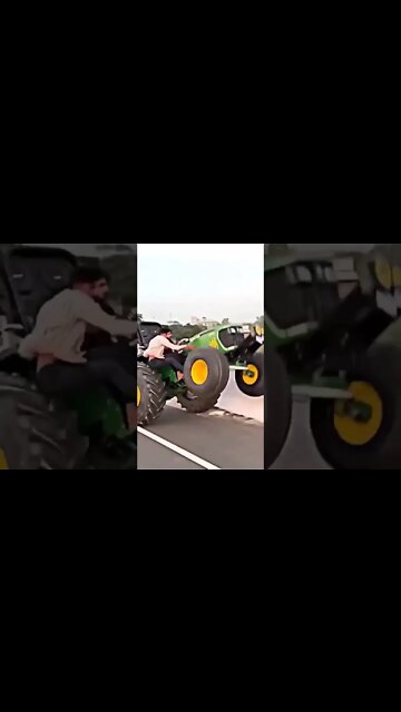 so funny🤣🤣 #sidhumoosewala #nishudeswal #tractor #viral #stunt #vedio