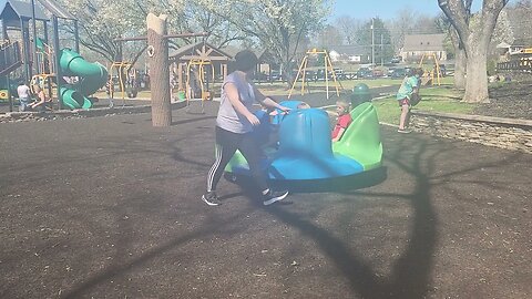 Emmett and Aunt Tori at deer park .