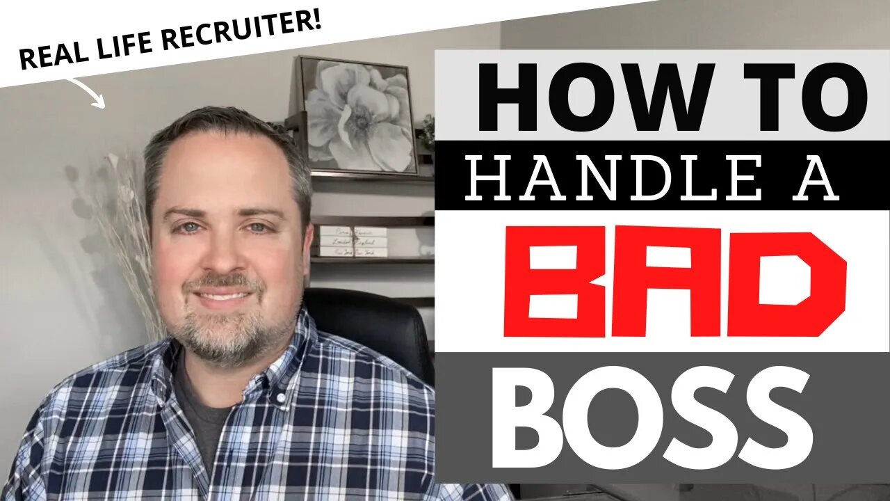 How To Deal With A Bad Manager - Toxic Bosses