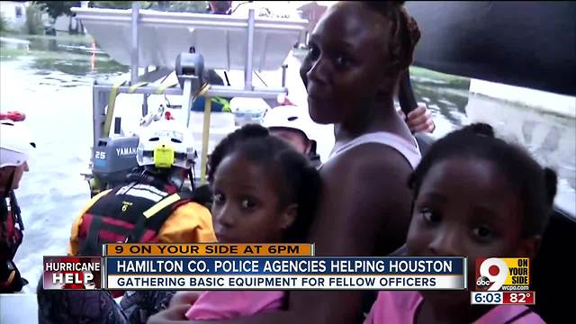 Local police agencies are helping Houston