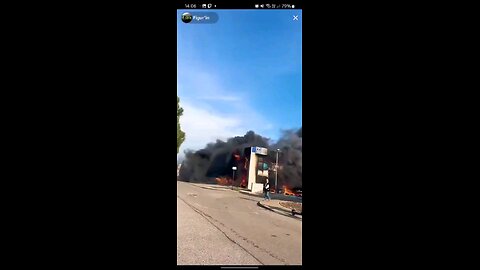 government buildings burn to the ground in france as farmers invade...