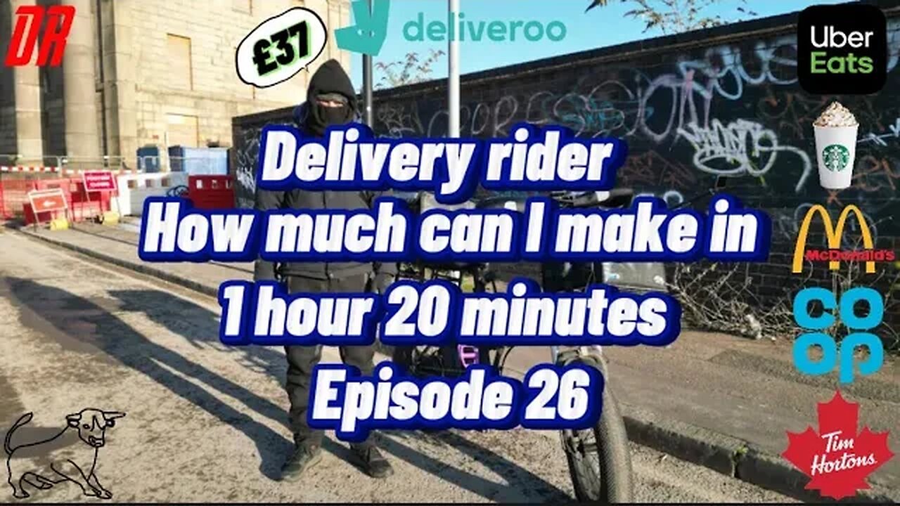 How much can I make in 1 hour, 20 minutes working for Uber eats & Deliveroo on the mornings S2E26