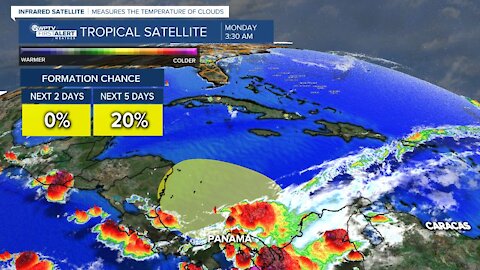 NHC watching area in SW Caribbean Sea for tropical development