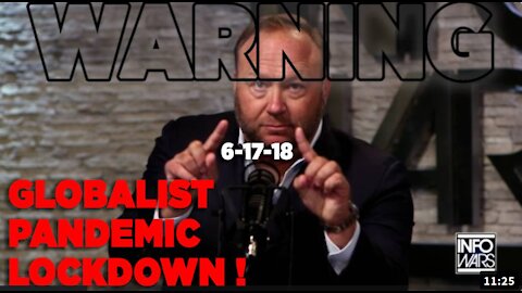 Watch Alex Jones Predict Globalists Using A Pandemic As Pretext For Lockdown