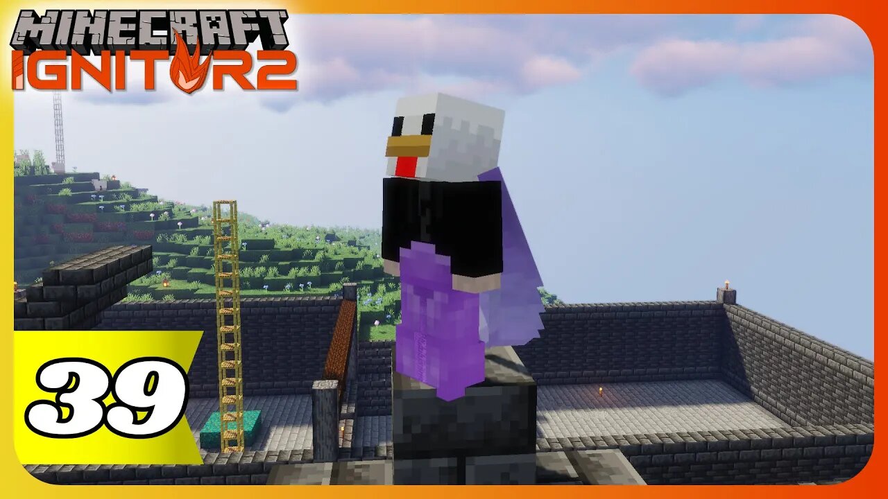 I AM THE CHICKEN KING! Making an AUTO CHICKEN farm- 🔥Ignitor SMP Minecraft Survival Multiplayer [39]