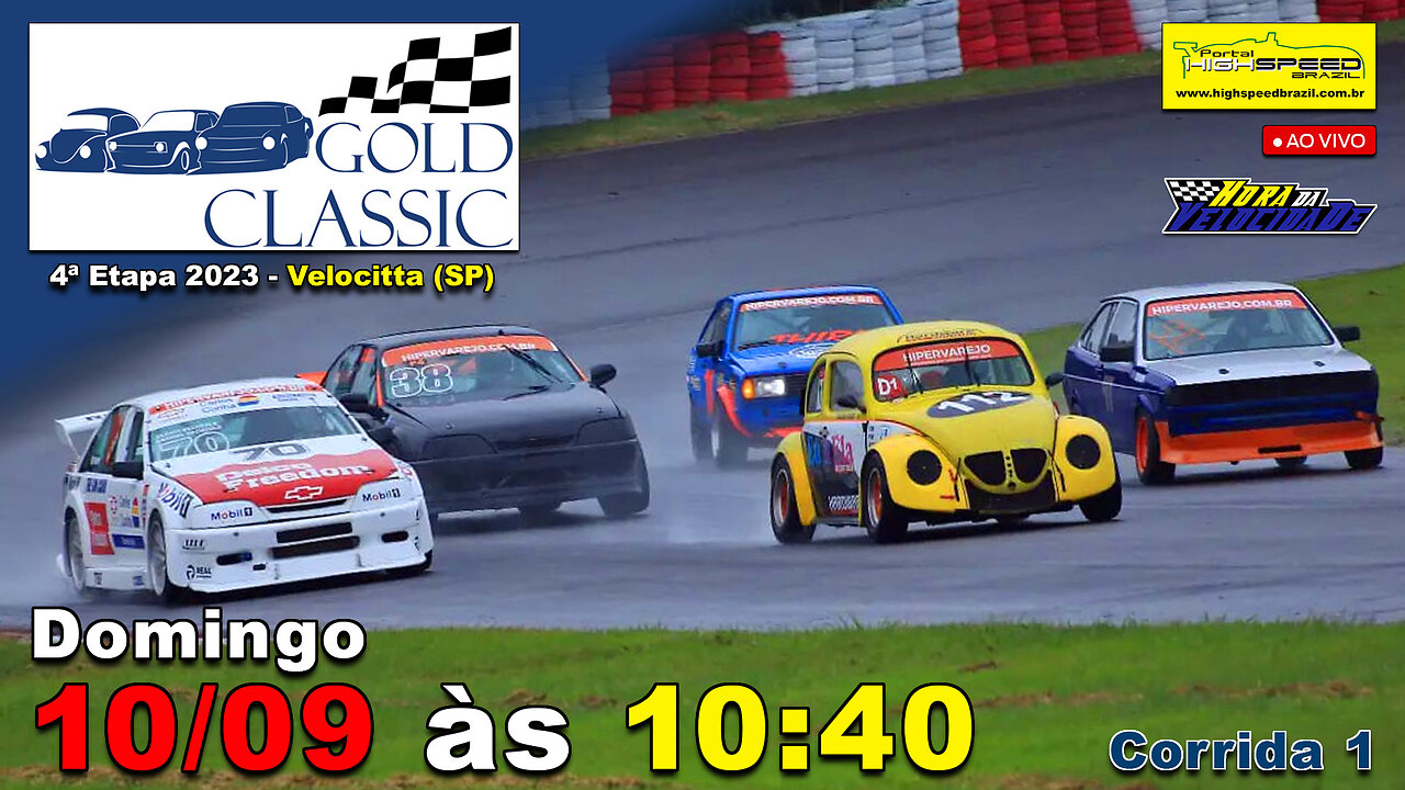 🔴 GOLD CLASSIC | Corrida 1 | 4ª Etapa 2023 | Velocitta (SP) | Ao Vivo