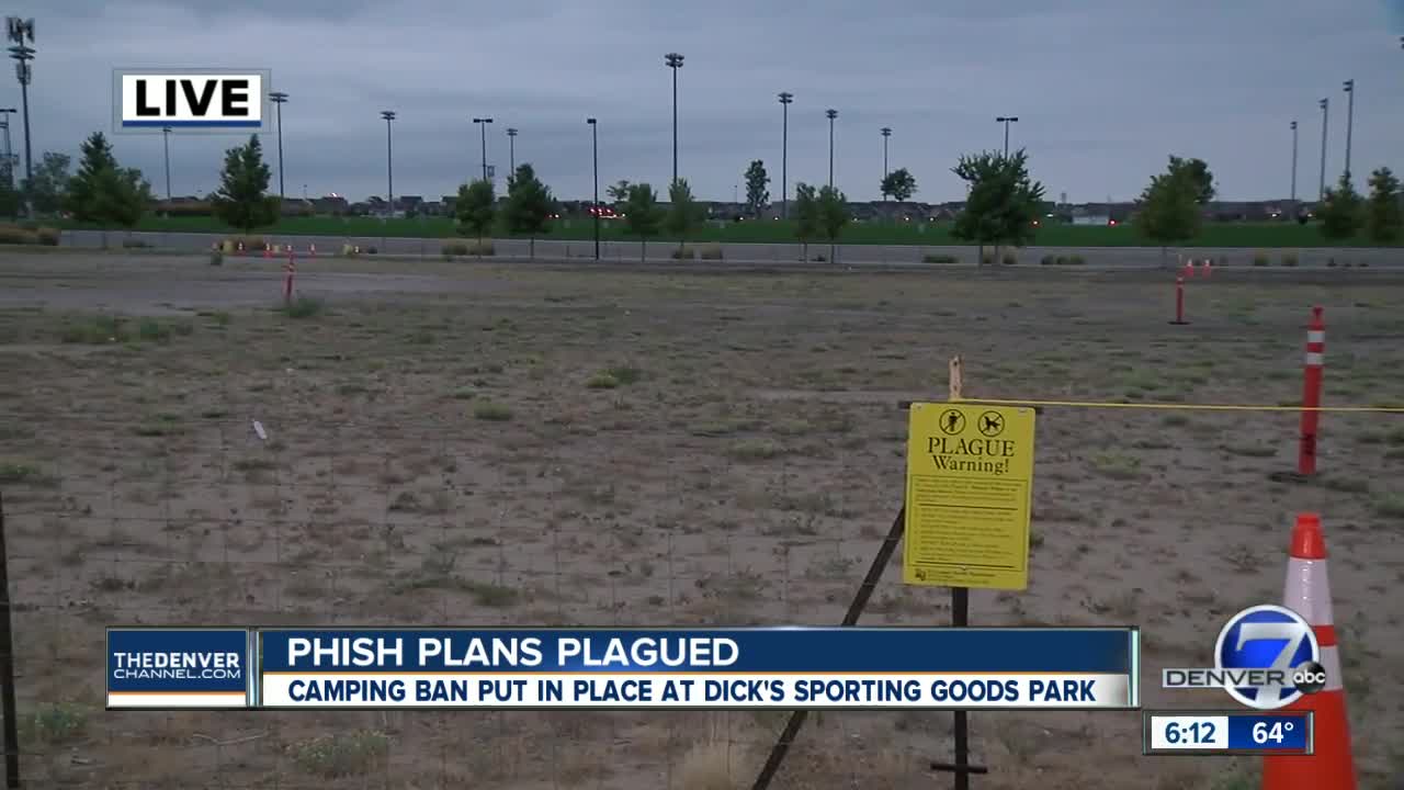 Camping ban put in place at Dick's Sporting Goods Park