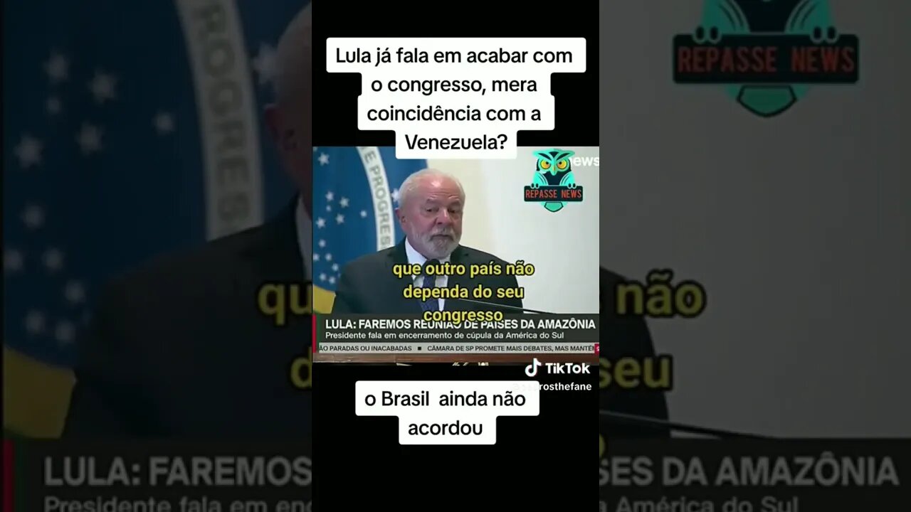 O que o Lula quer dizer com isso?? #Lula #congresso #liberdade #foralula #share #reels #compartilhar
