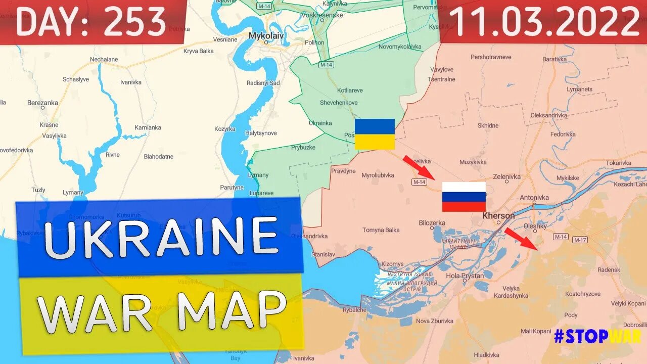 Ukraine war map 03 November 2022 - 253 day invasion | Military summary latest news today