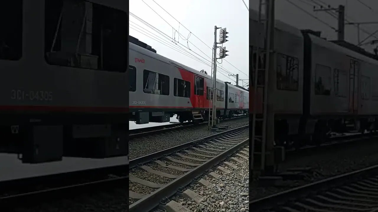 Suburban Train on Black Sea