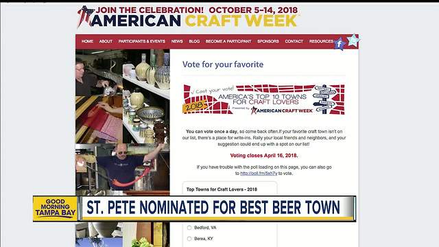 St. Petersburg nominated for 'America's Top 10 Towns for Craft Lovers'