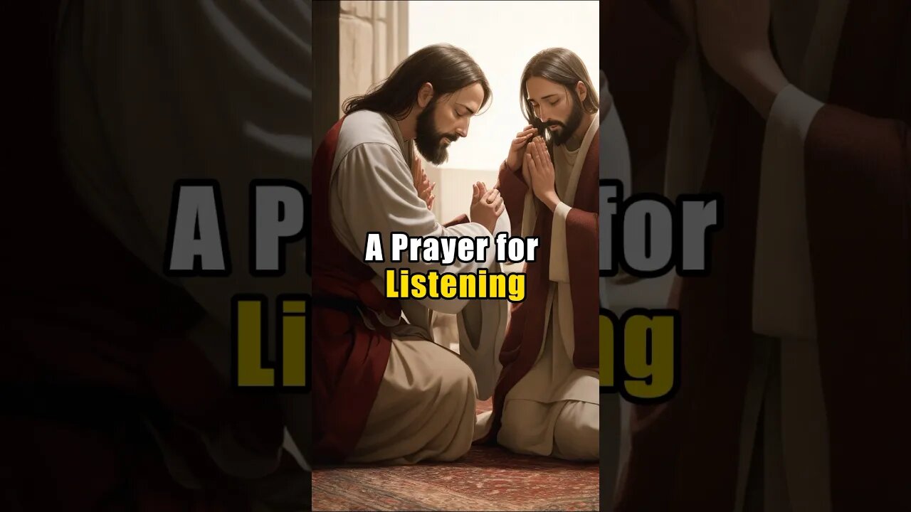 A Morning Prayer for Listening #jesuschrist #christianity #short