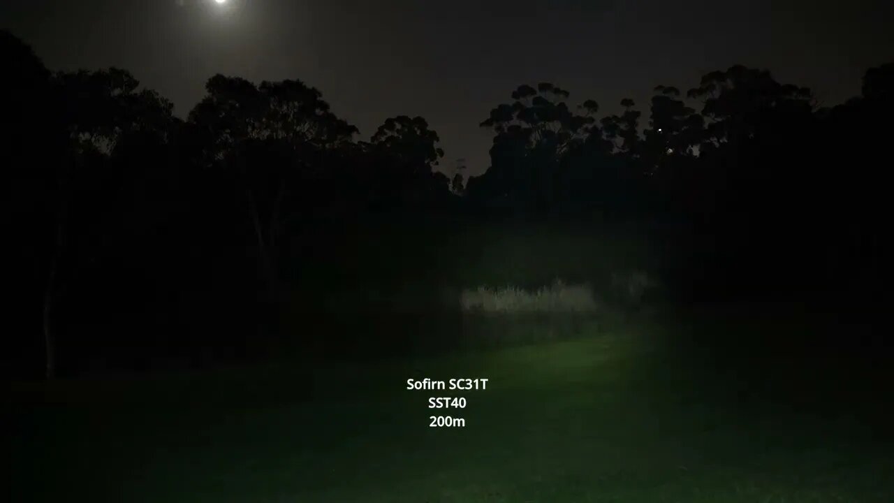 200m beamshot test: Sofirn SC31T