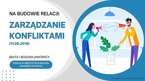 Na budowie relacji: Zarządzanie konfliktami (11.09.2019)