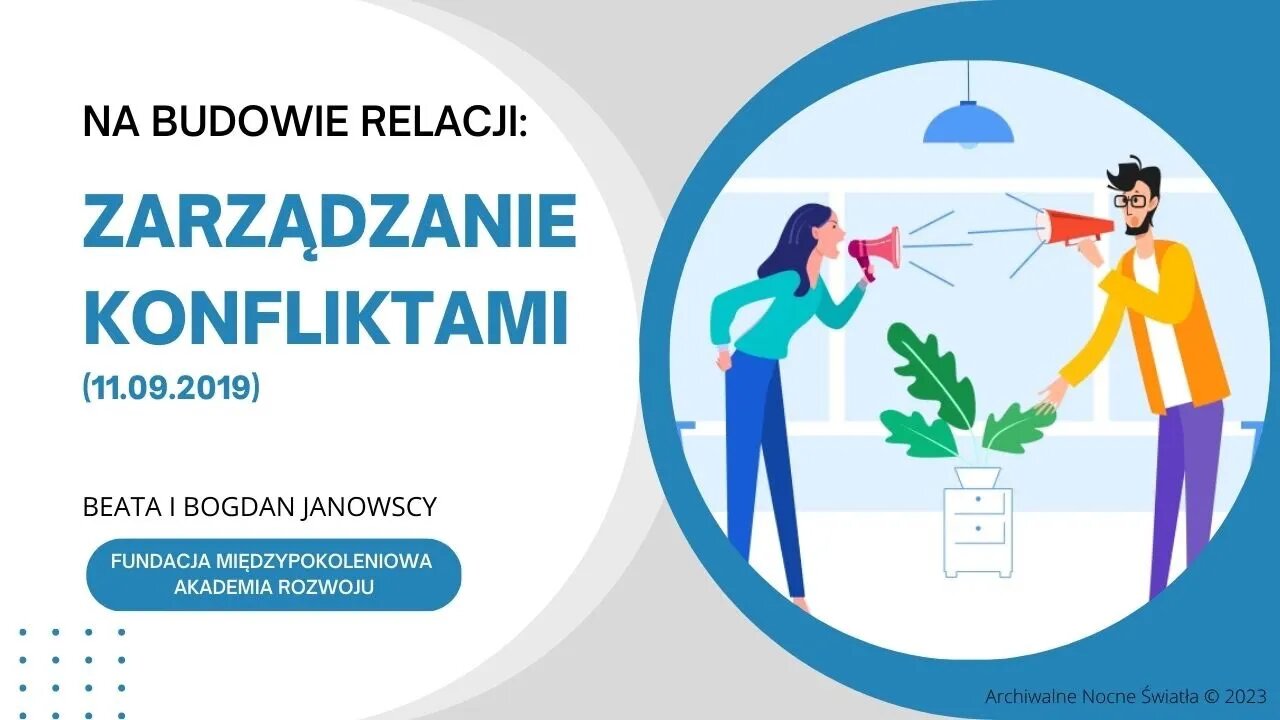 Na budowie relacji: Zarządzanie konfliktami (11.09.2019)