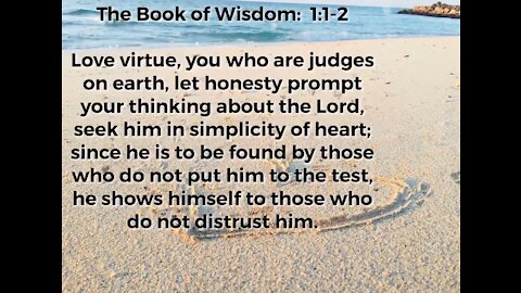 The Book of Wisdom: 1:1-2