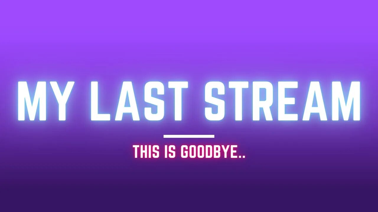 This Is Goodbye.. You Win.. [My Last Fortnite Live Stream]