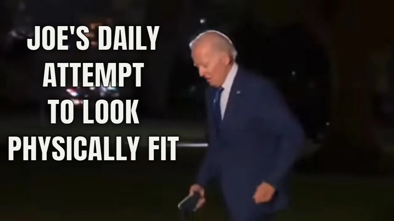 MSNBC now notices that Stupid little JOG that Joe Biden does 🏃‍♂️, calling it a “Spark” in his Step