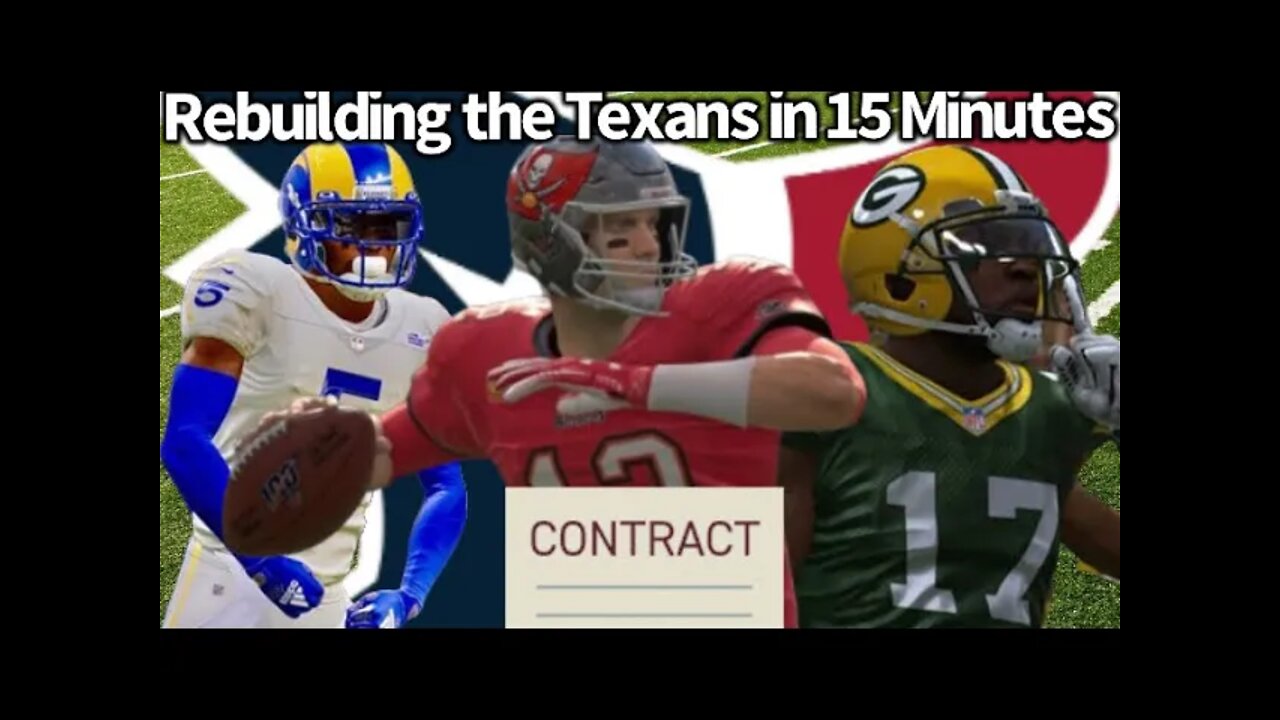 Madden 22 Texans Rebuild! I Have 15 Minutes!