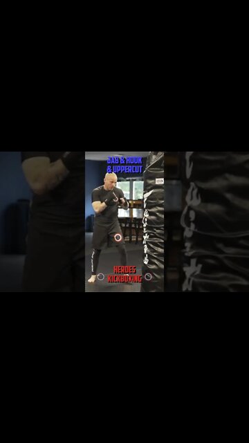 Heroes Training Center | Kickboxing & MMA "How To Double Up" Jab & Hook & Uppercut | #Shorts