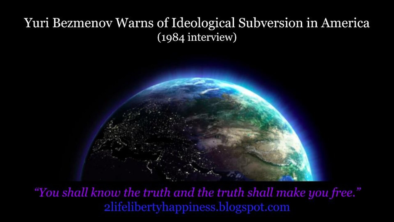 Interview with Yuri Bezmenov (1984)