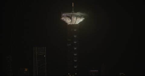 10-10-2024 台北101 - 雙十節 國慶煙火＋光雕秀 10-10-2024 Taipei101 Fireworks Light Show