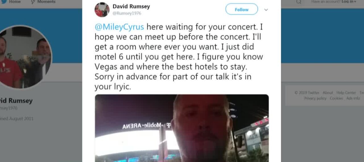 Miley Cyrus fan arrested in Vegas
