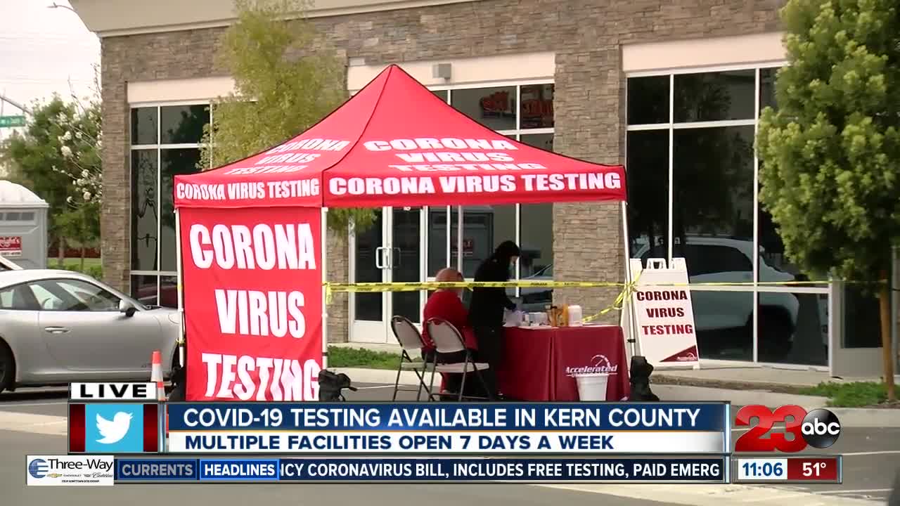 COVID-19 testing available in Kern County
