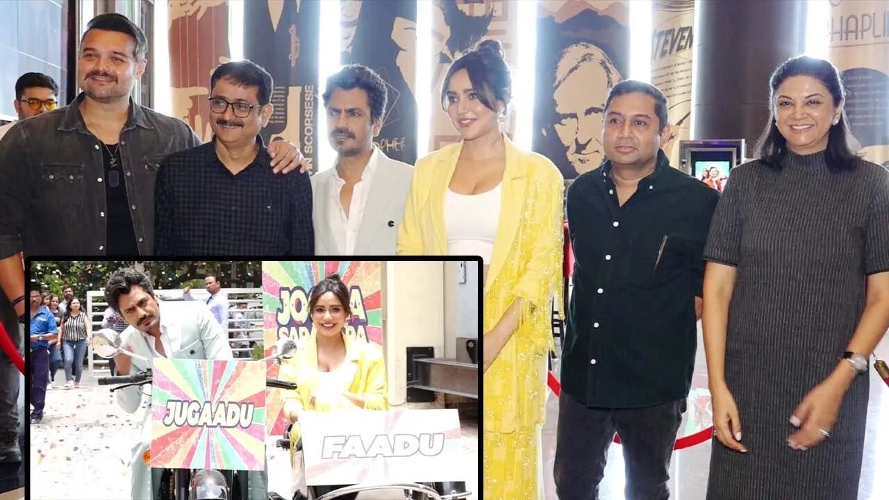 NAWAZUDDIN SIDDIQUE & NEHA SHARMA REACHED FOR TRAILER LAUNCH OF JOGIRA SARA RA RA 😍🔥📸