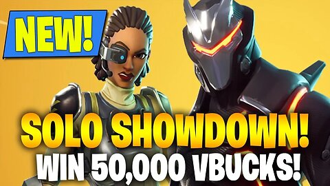 NEW FORTNITE UPDATE! NEW "SOLO SHOWDOWN" WIN 50,000 V BUCKS! (FORTNITE BATTLE ROYALE)