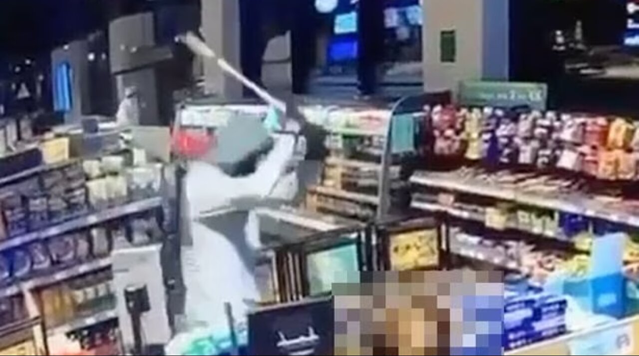 White teen attacked with Hurl bat by masked gangster in Irish shop