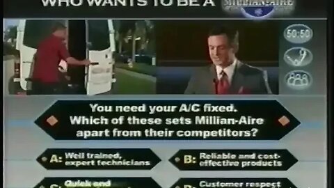 "Who Wants to be a Millionaire Parody Local HVAC Commercial" (Millian-Aire) 2010 [Lost Media]