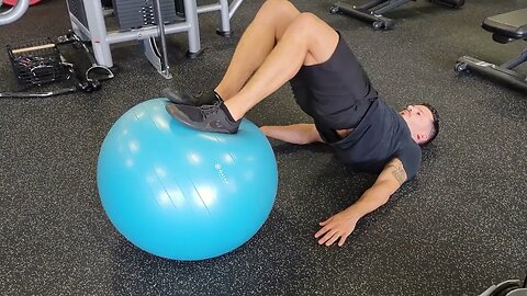 Swiss Ball Glute Bridges