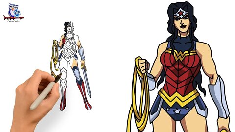 How to Draw Wonder Woman Diana Prince DC Comics - Art Tutorial