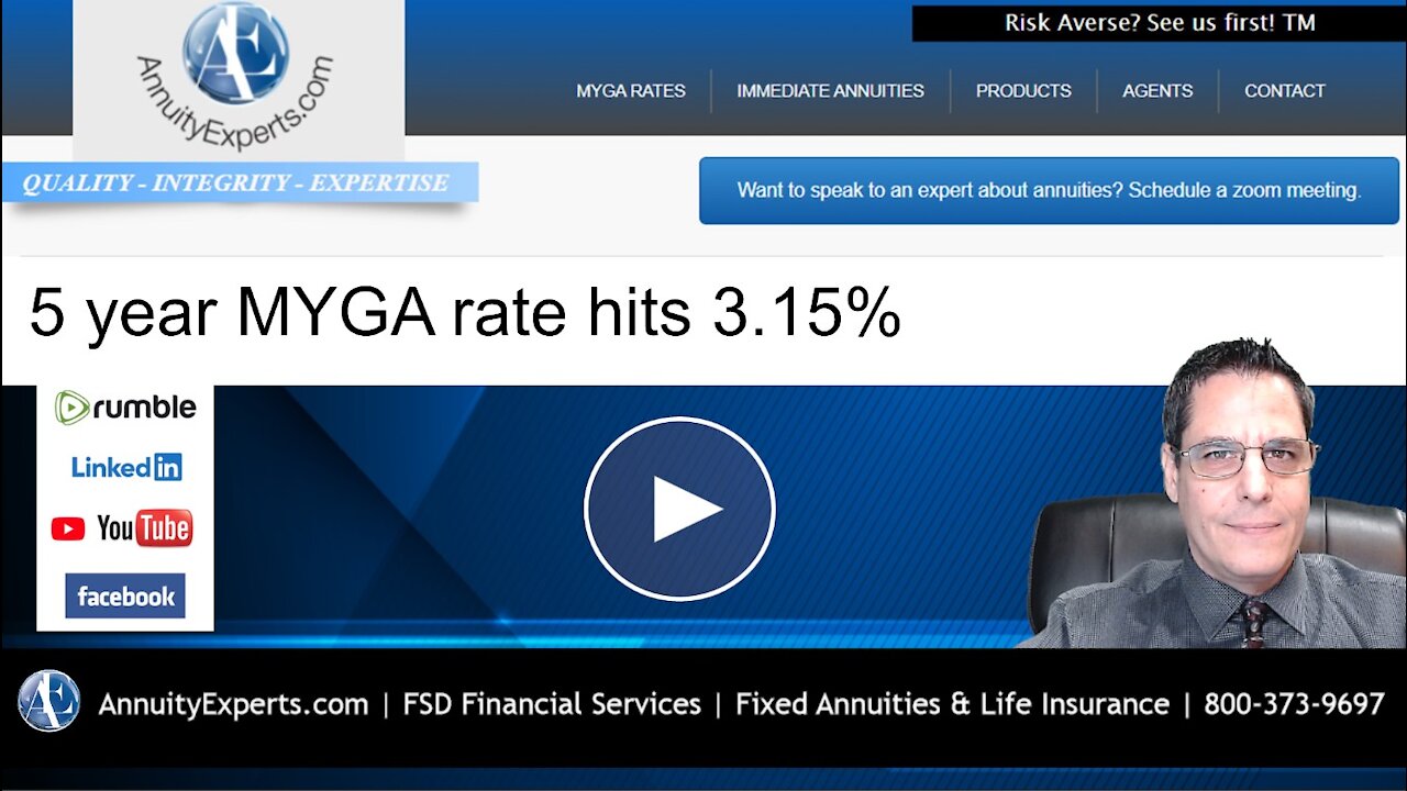 Interest Rate Update 5 Year MYGA